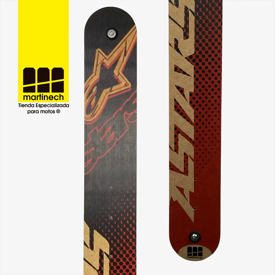 Perchero para casco de moto con gancho en madera Alpinestar 4