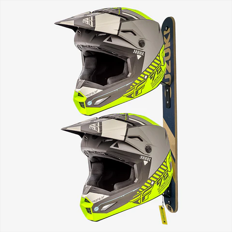 Perchero para casco de moto con gancho en madera SUZUKI