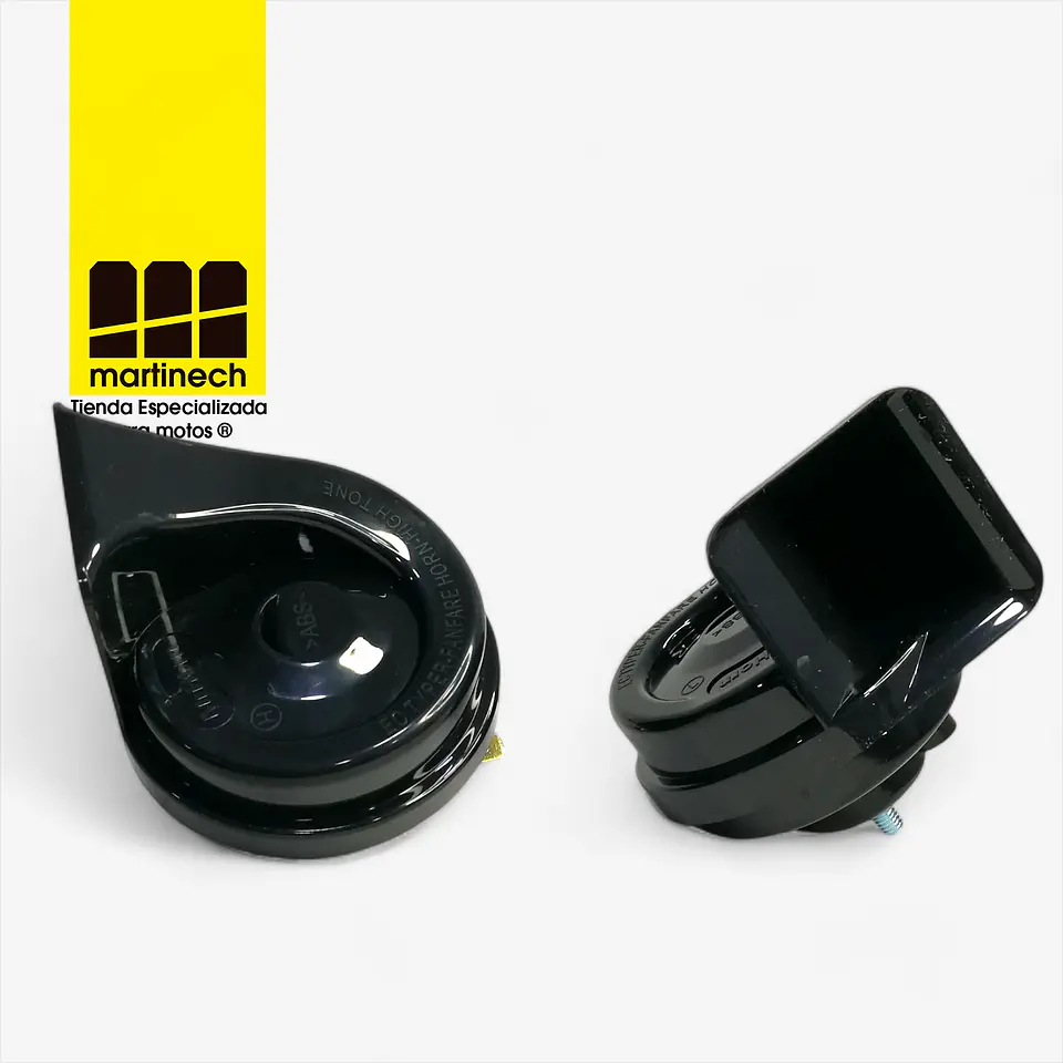 Pitos Mr. Horn Cornetas Carro Moto 12V 118dB Kit x 2  4