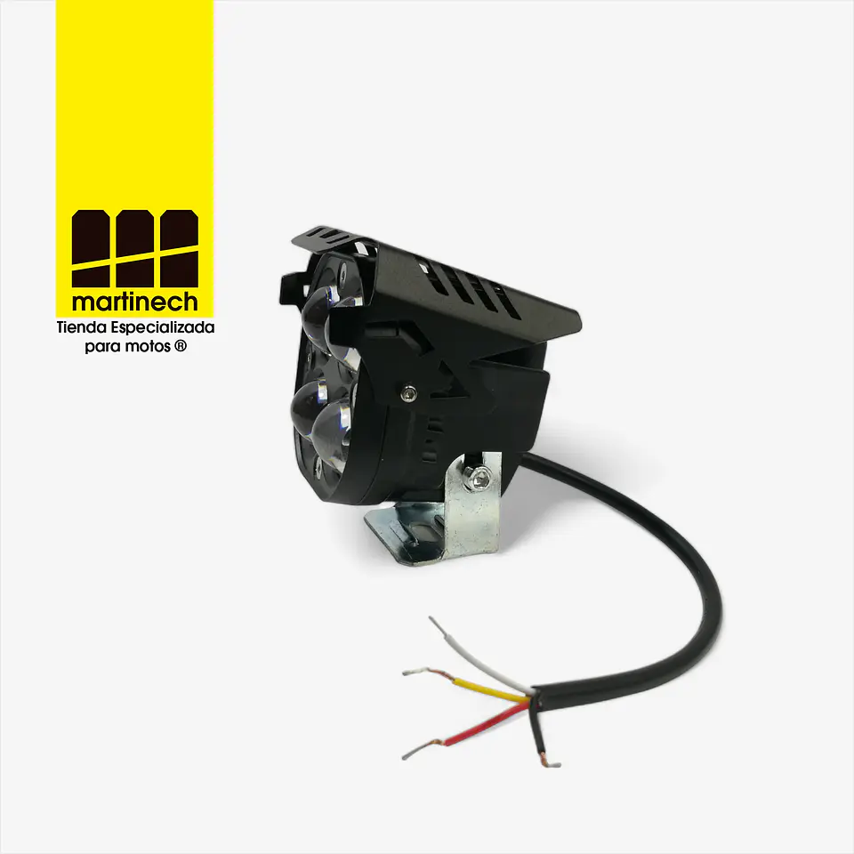 Exploradoras Led Moto Bicolor Antiniebla QUADRO 8D 9