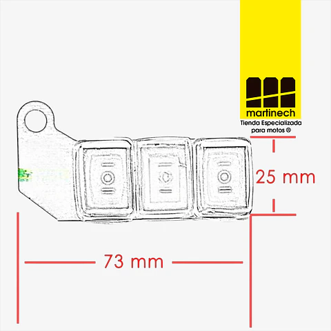 Switch X 3 Moto Interruptor Impermeable Exploradoras Bicolor