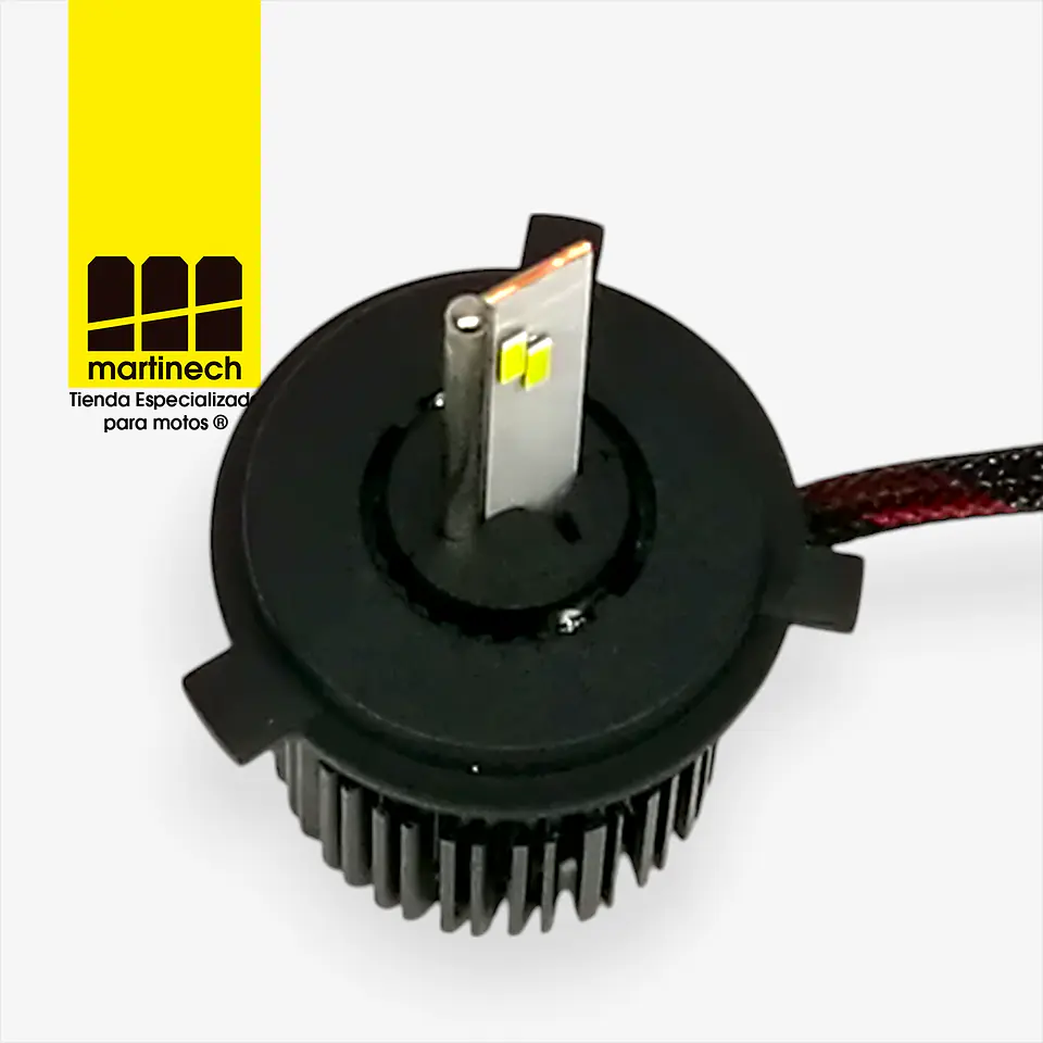 Bombillo Led para Moto H4 50W 12V Corriente Alterna y Continua 2
