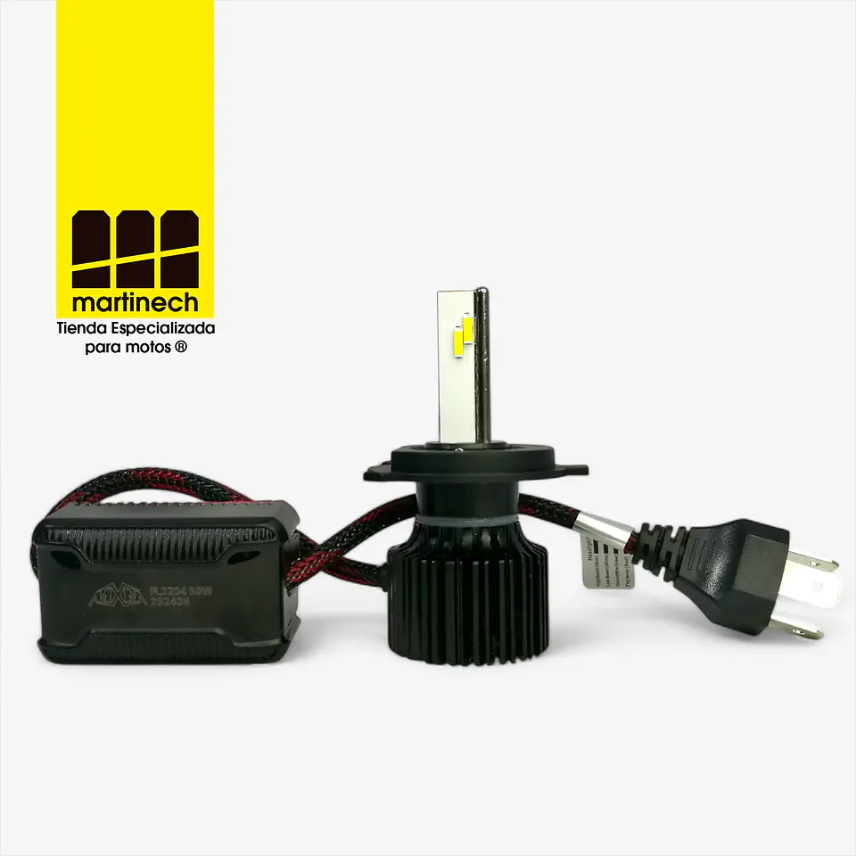 Bombillo Led para Moto H4 50W 12V Corriente Alterna y Continua 3