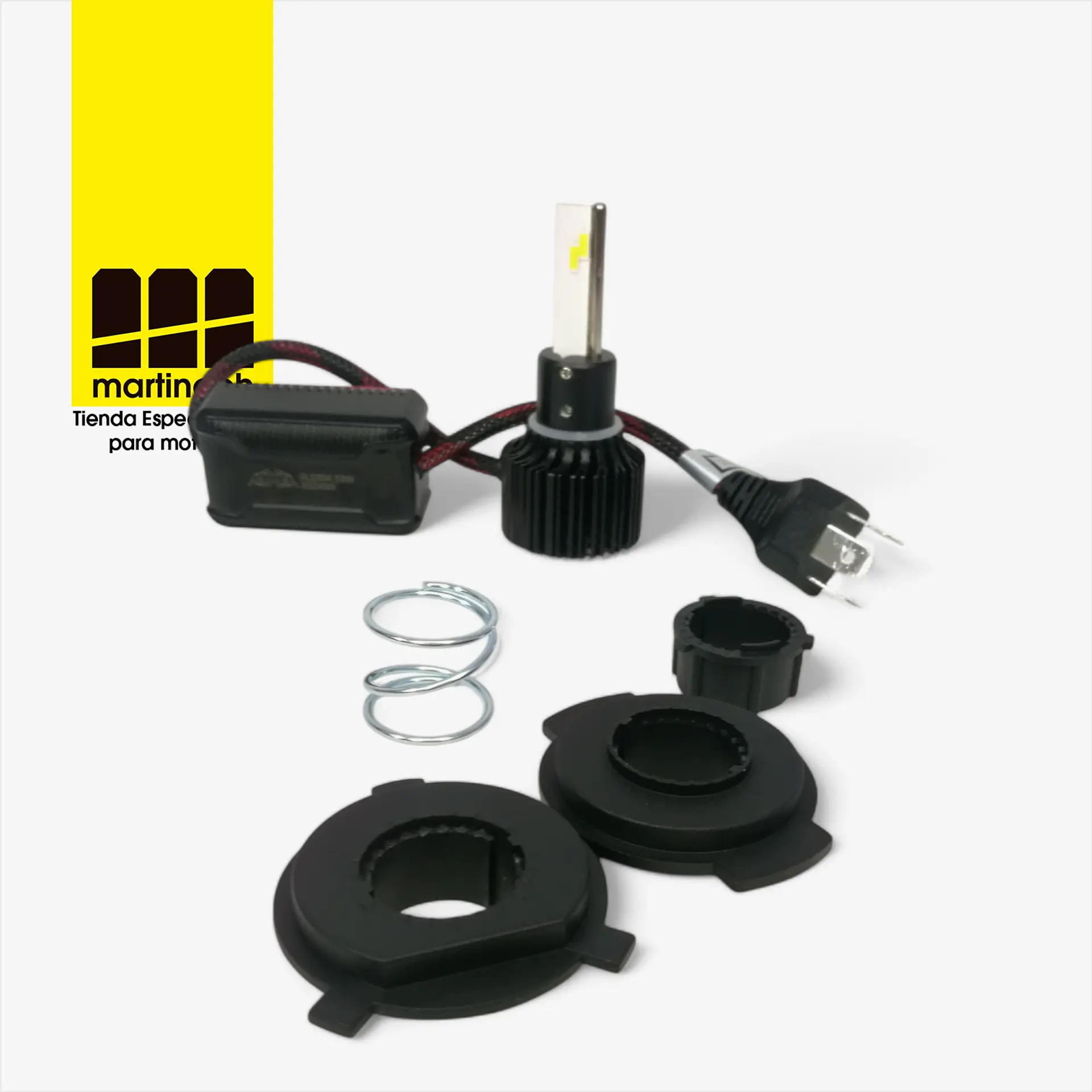Bombillo Led para Moto H4 50W 12V Corriente Alterna y Continua 5