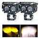 Exploradoras Moto Led Bicolor 45W Premium Doble Lente Aluminio - Miniatura 5