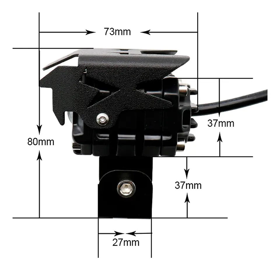 Exploradoras Moto Led Bicolor 45W Premium Doble Lente Aluminio 6