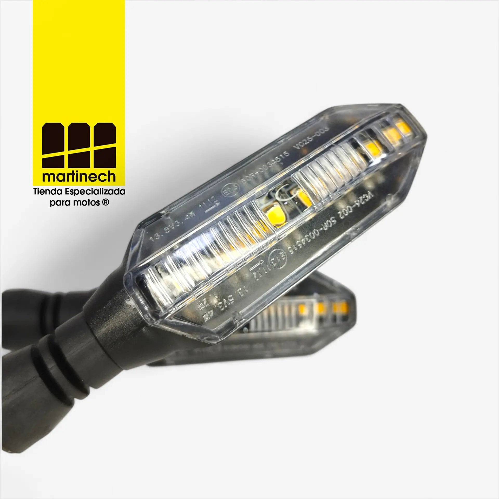 Direccionales Led Moto Ambar Brillante Kit X 2 Tipo Honda 5