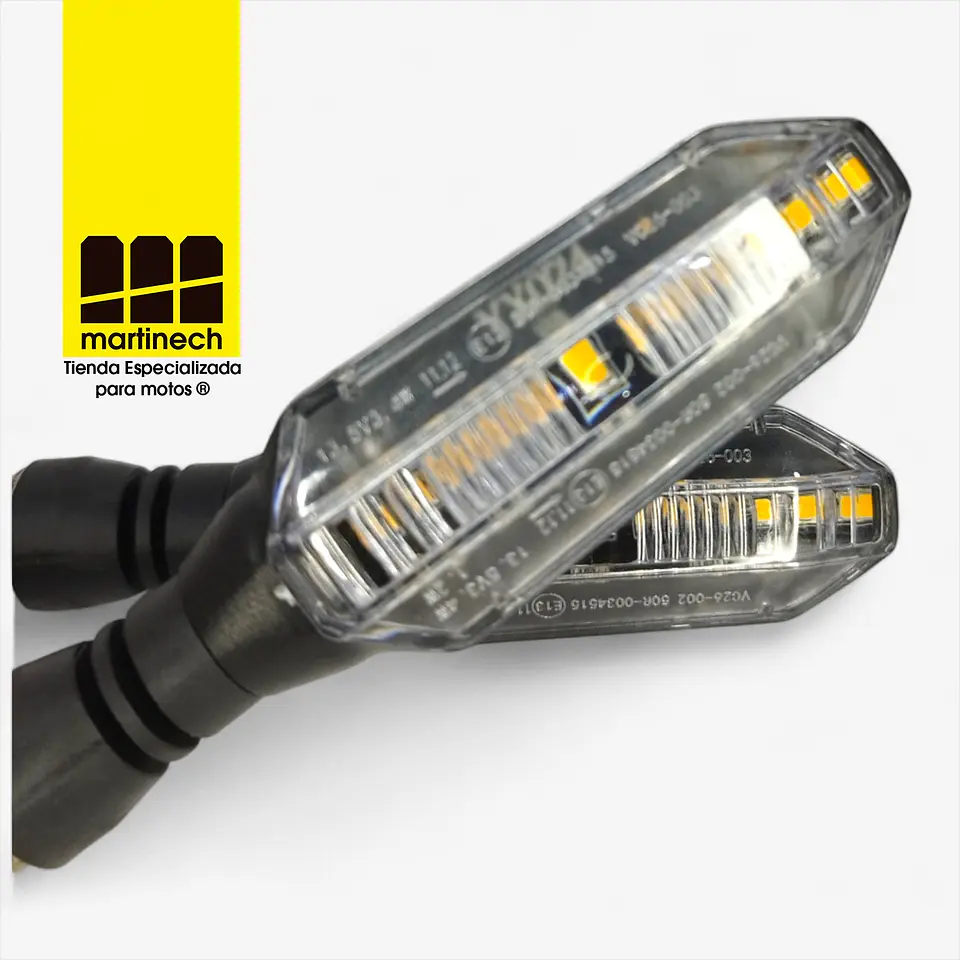 Direccionales Led Moto Ambar Brillante Kit X 2 Tipo Honda 3