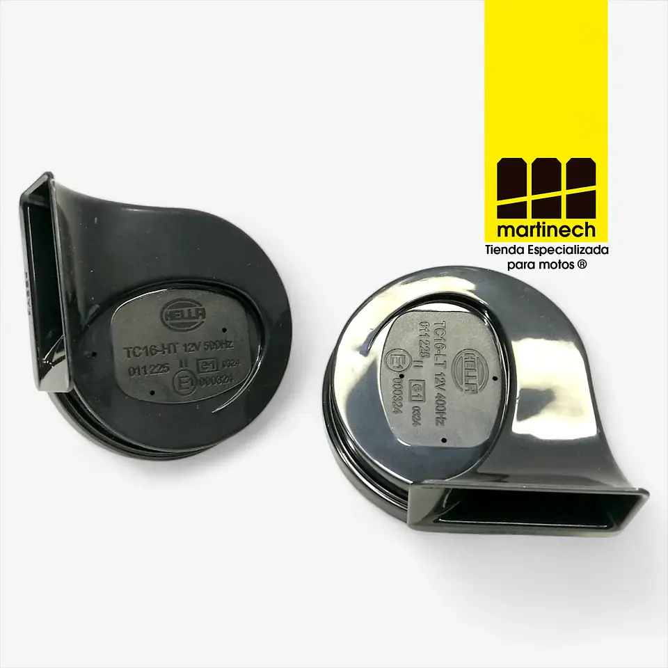 Cornetas Hella 12V Doble Tono 110 dB Potente y Duradera 7