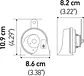 Cornetas Hella 12V Doble Tono 110 dB Potente y Duradera - Miniatura 8