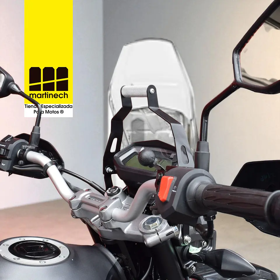 Soporte GPS Moto Xpulse 200 con Elevador Cúpula o CarPlay 2
