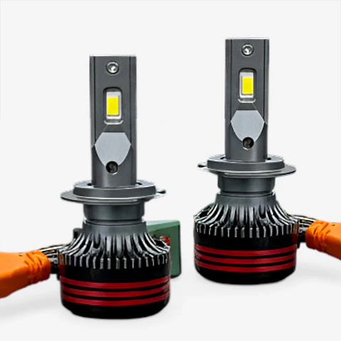 2 Bombillos Led H7 Tricolor 30000 Lm Antiniebla 3 En 1