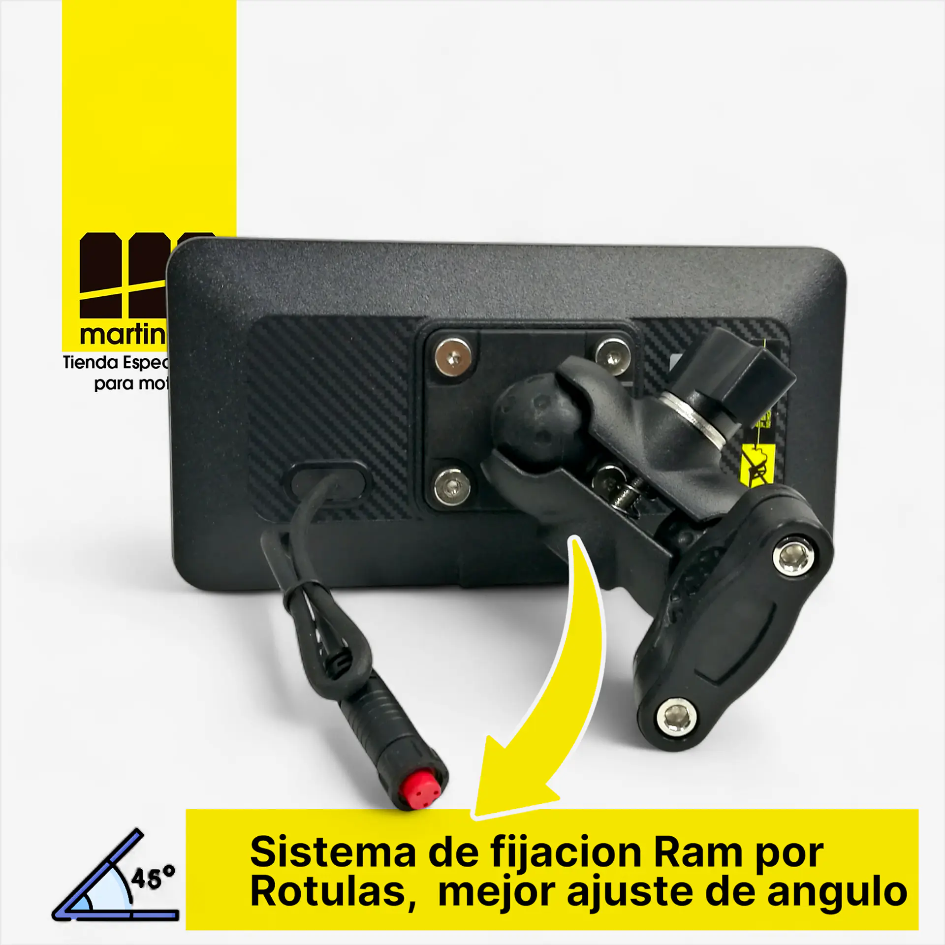 CarPlay para Moto con TPMS, Android Auto, Bluetooth HD 9