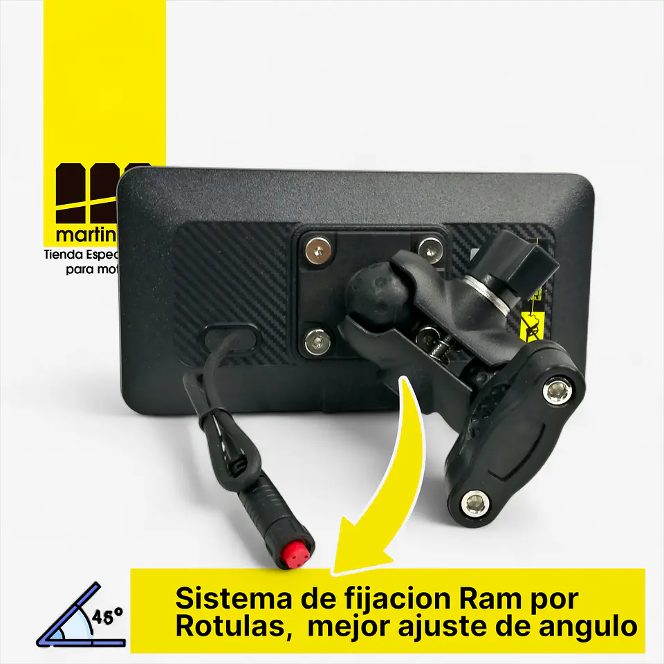 CarPlay para Moto con TPMS, Android Auto, Bluetooth HD 9