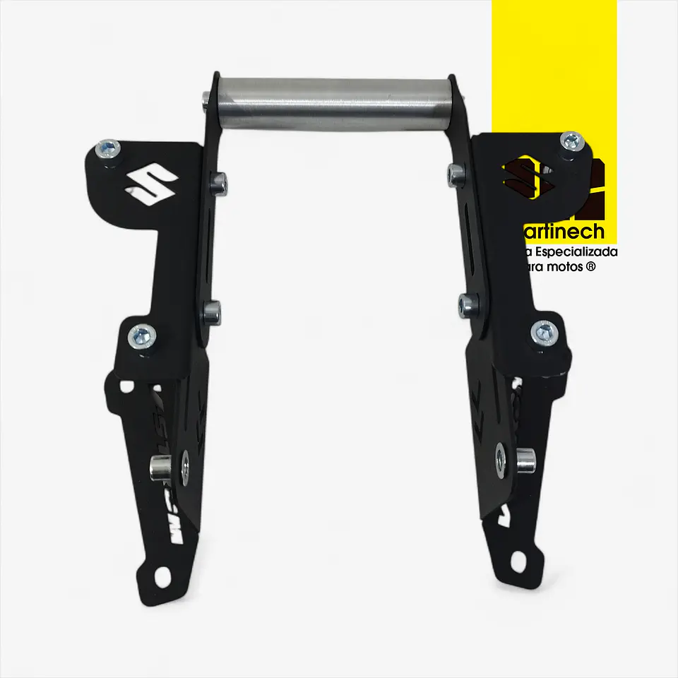 Soporte Gps Para Suzuki Vstrom 160 Elevador De Visor Negro 2