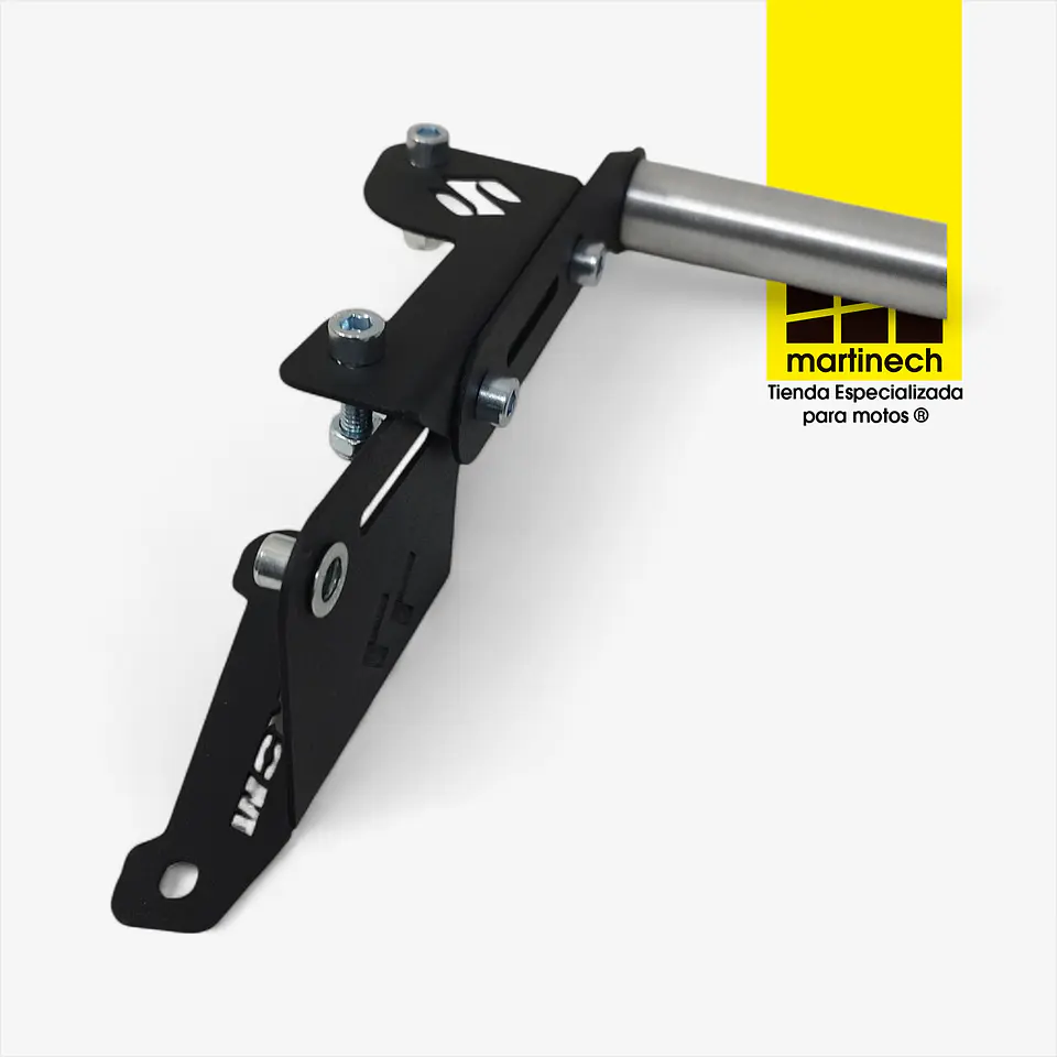 Soporte Gps Para Suzuki Vstrom 160 Elevador De Visor Negro 7