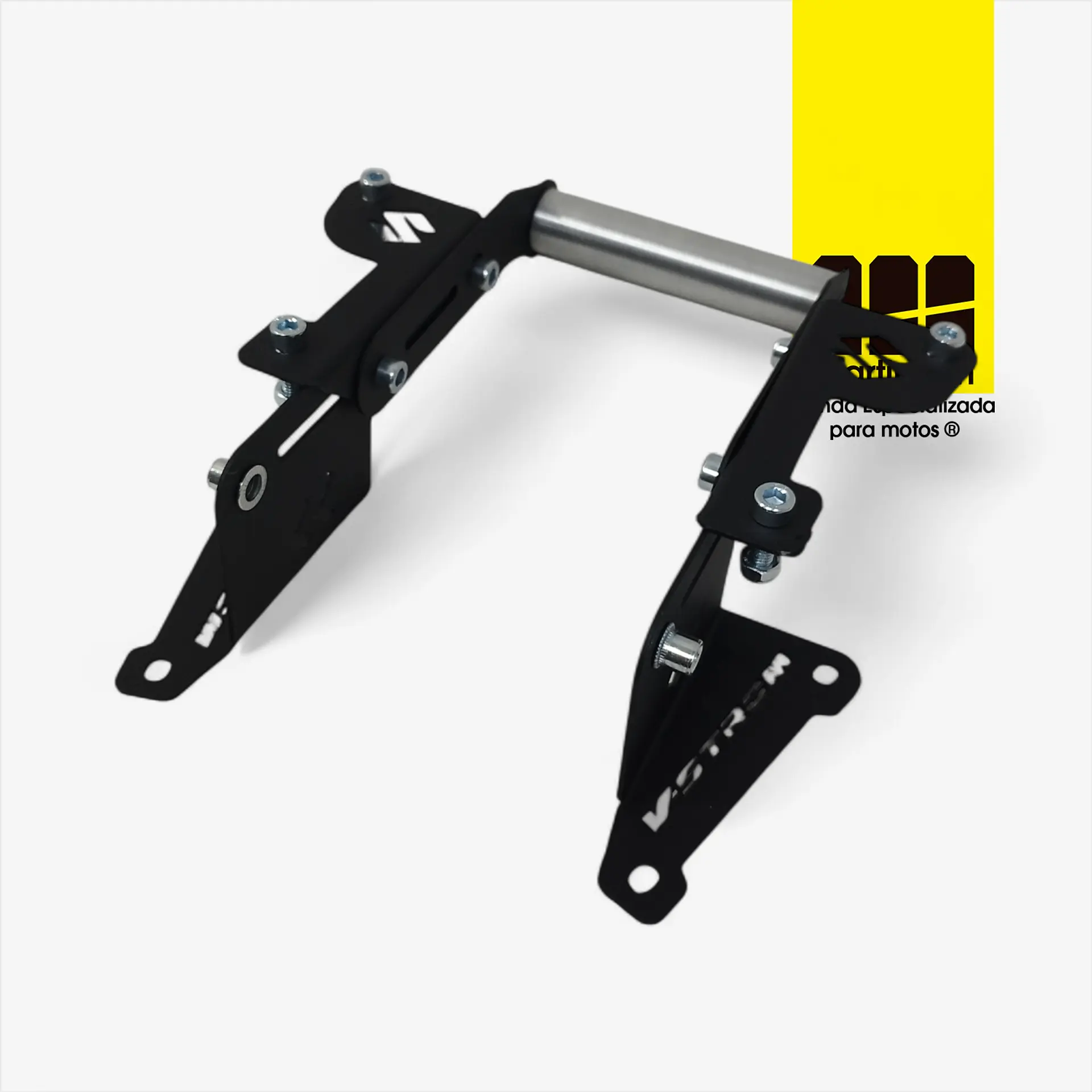 Soporte Gps Para Suzuki Vstrom 160 Elevador De Visor Negro 4