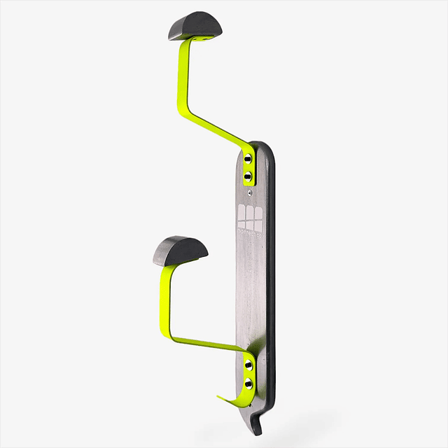 Soporte Portacascos Doble Madera Pino Y Metal Alta Resistencia