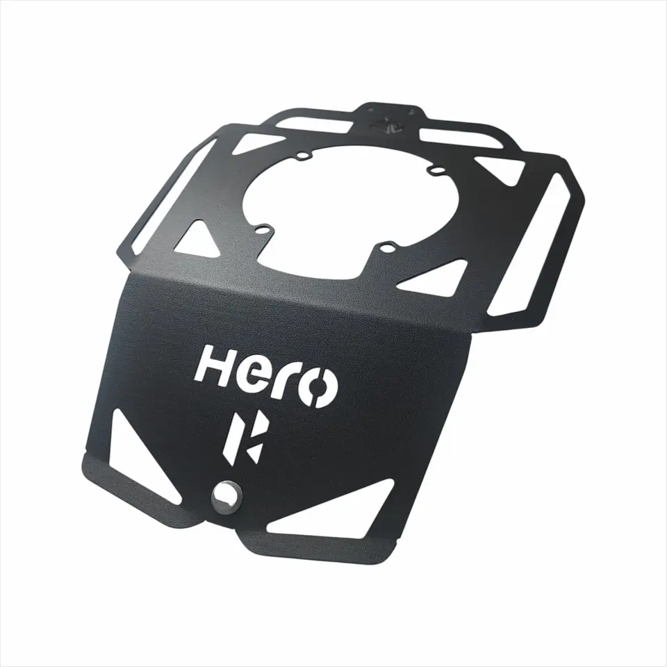 Base Tank Bag Moto Hunk 190 Acero Porta Maleta Tanque Negro 1
