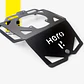 Base Tank Bag Moto Hunk 190 Acero Porta Maleta Tanque Negro - Miniatura 3