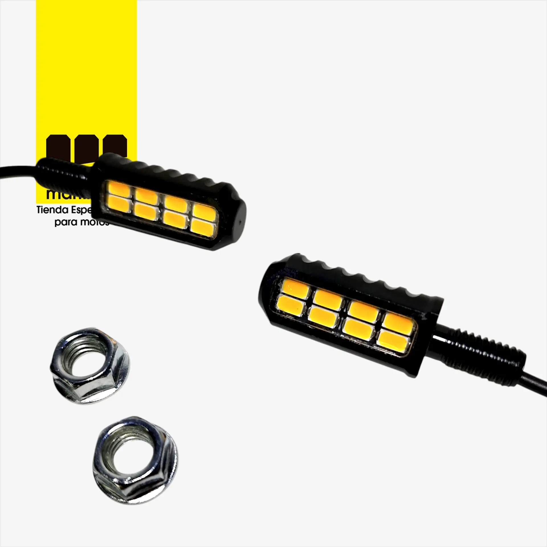 Direccionales Moto Led Ultra Brillo Tipo Bullet Premium 2