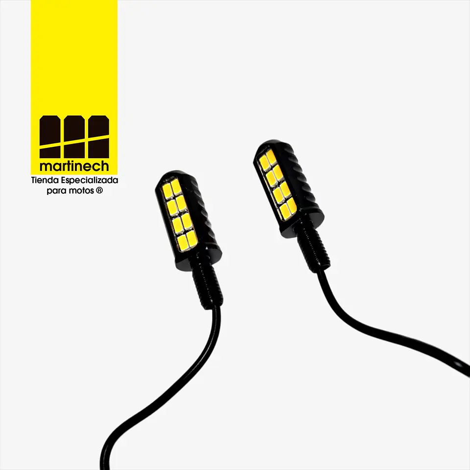 Direccionales Moto Led Ultra Brillo Tipo Bullet Premium 4