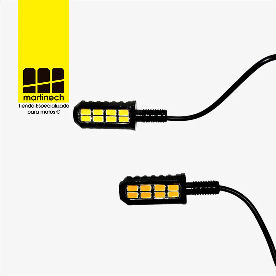Direccionales Moto Led Ultra Brillo Tipo Bullet Premium 6