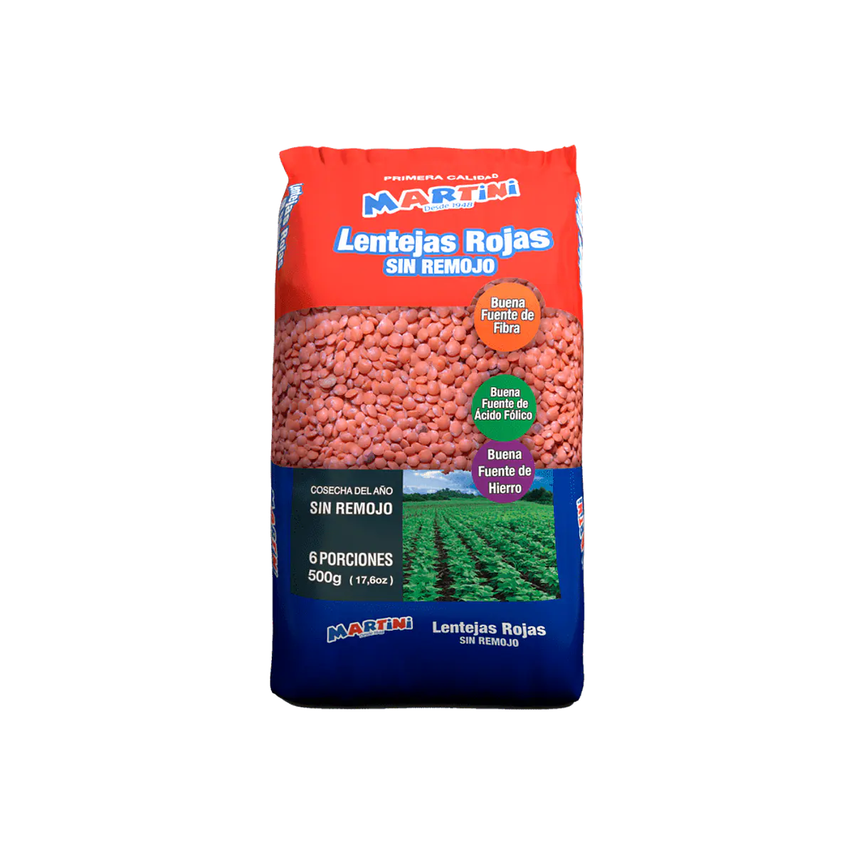 Lentejas Rojas 16x500grs.
