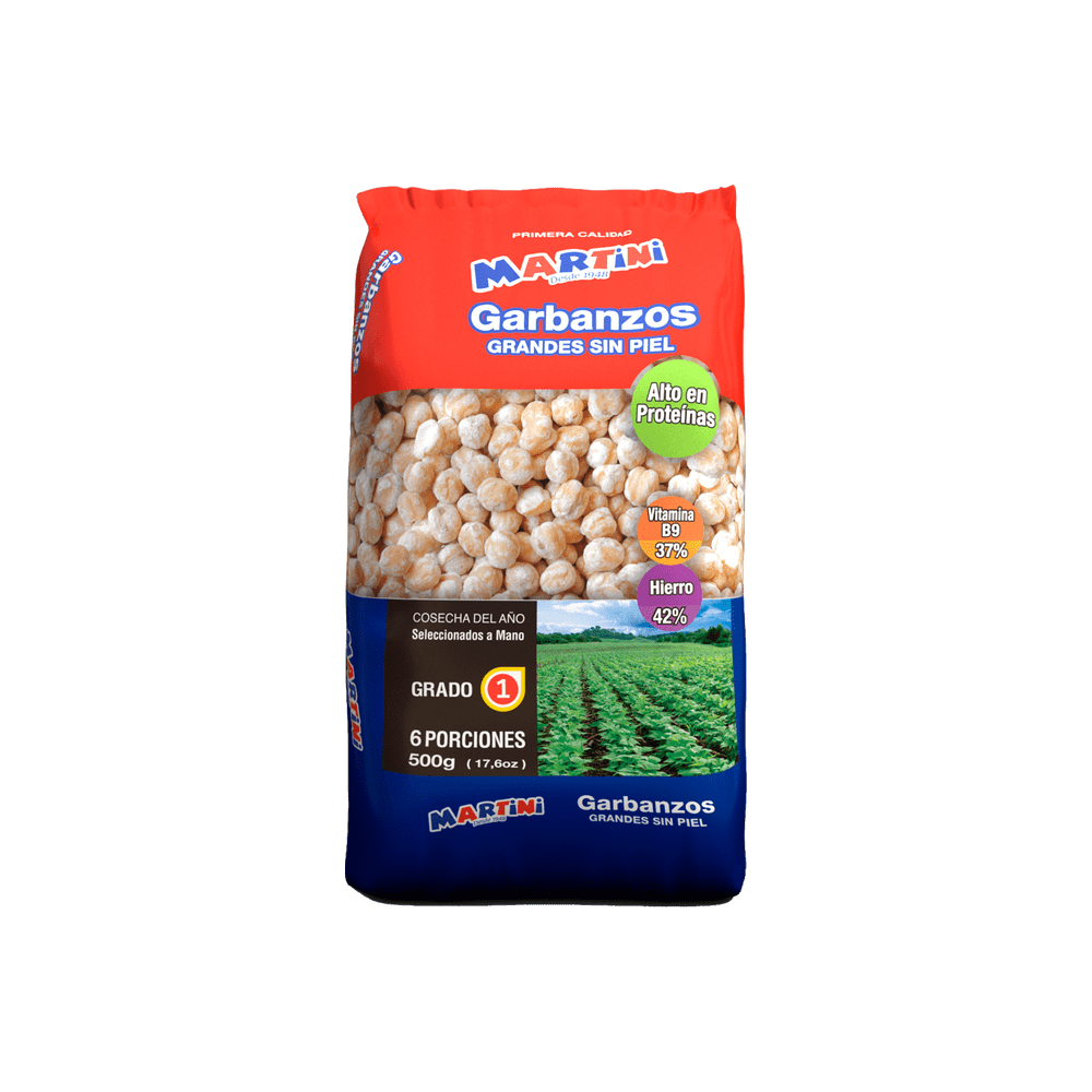 Garbanzos Sin Piel 6x500grs.