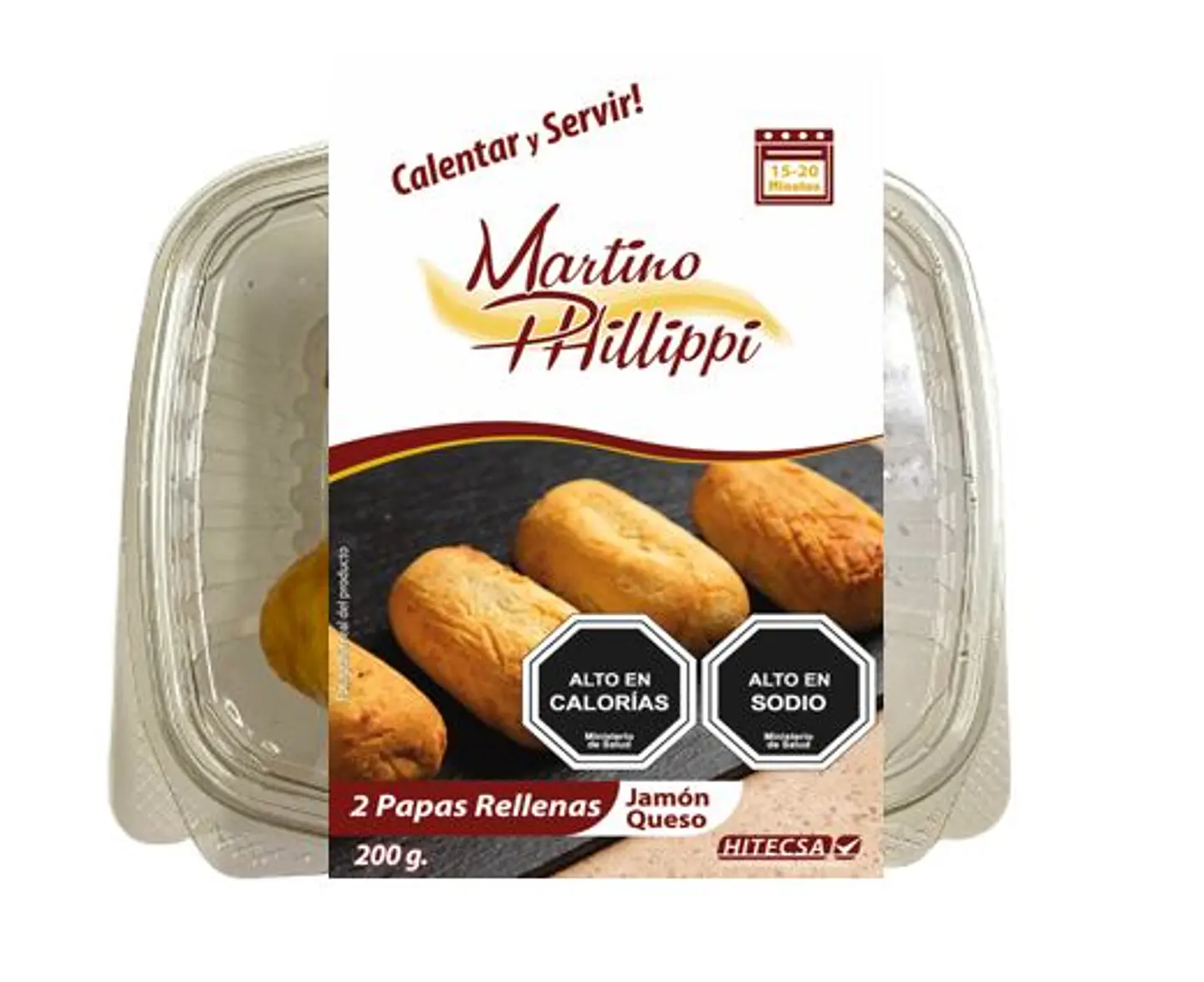 Papas Rellenas - Jamón Queso 2 Unidades 1