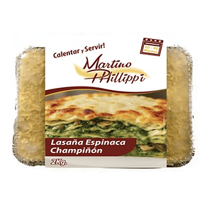 LASAÑA ESPINACA CHAMPIÑÓN FAMILIAR