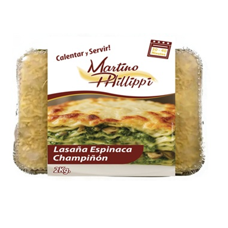 LASAÑA ESPINACA CHAMPIÑÓN FAMILIAR 1