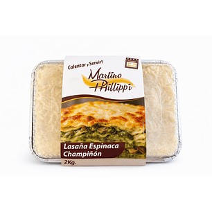 LASAÑA ESPINACA CHAMPIÑÓN FAMILIAR