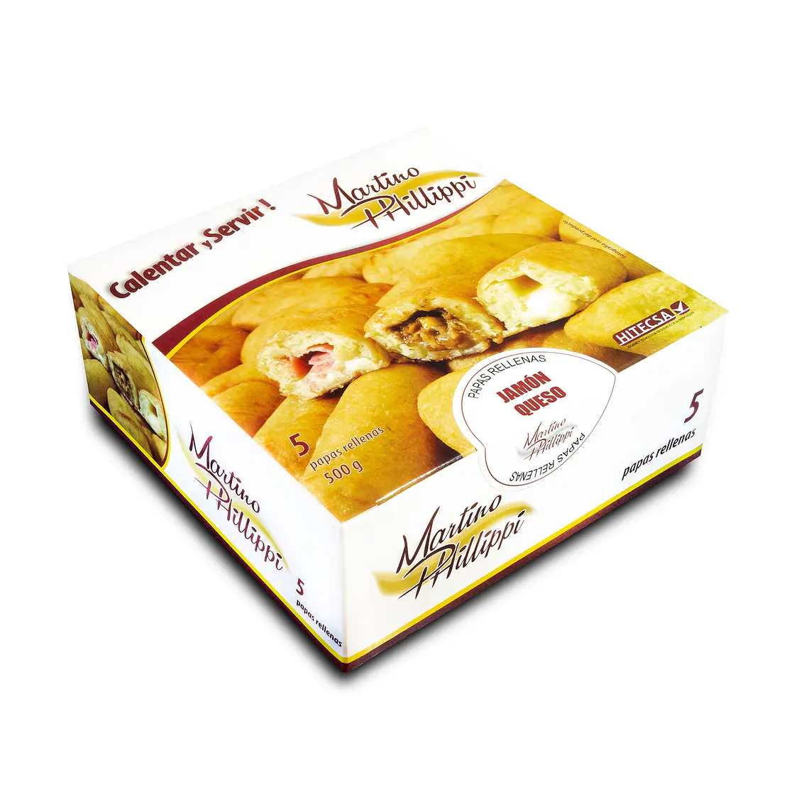 Papas Rellenas - Jamón Queso 5 Unidades 1