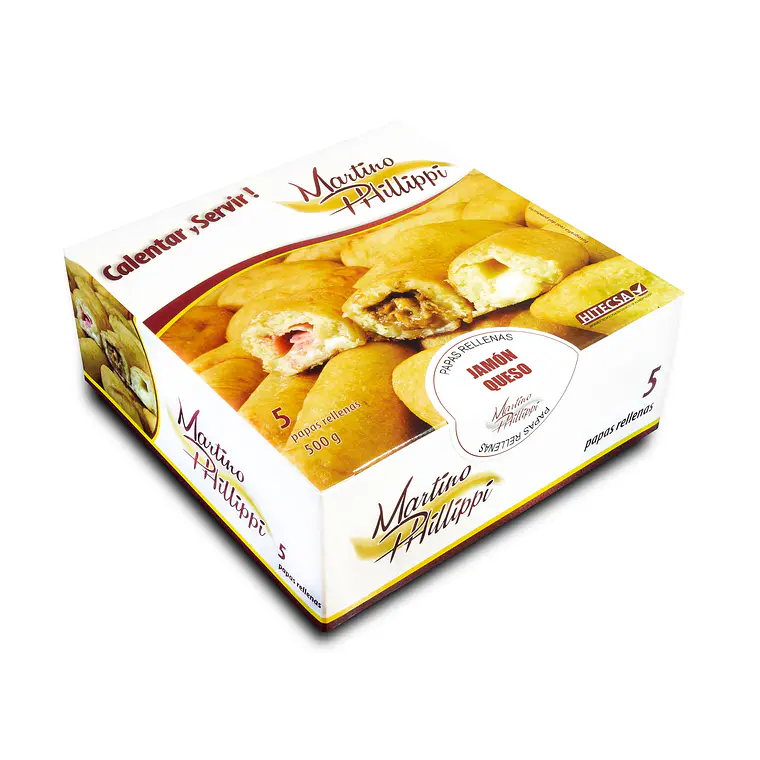 Papas Rellenas - Jamón Queso 5 Unidades 1