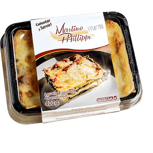 Lasaña Espinaca Champiñón Individual