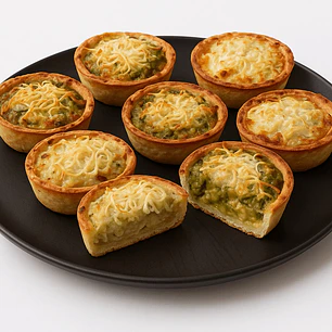 Quiches de Alcachofa y Espárrago 12 Unidades
