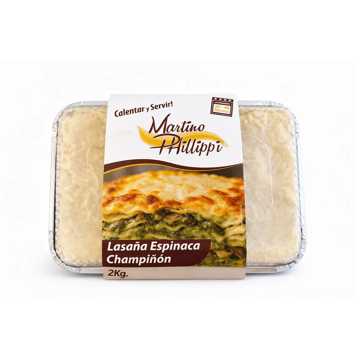 Lasaña Espinaca Champiñón Familiar 1