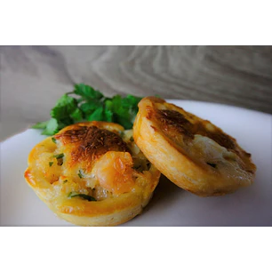 Quiches Cocktail - Camarón y Salmón 12 Unidades