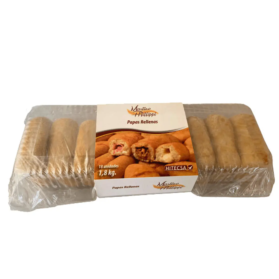 Papas Rellenas - Jamón Queso 18 Unidades 1