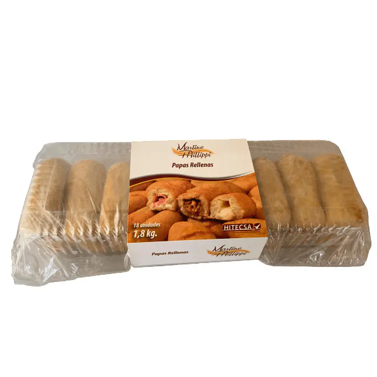 Papas Rellenas - Jamón Queso 18 Unidades 1
