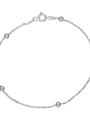 Pulsera Singapur Esferas