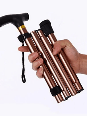 Bastón multifunción para caminar, bastones de trekking, bastón de senderismo, bastón de metal para personas mayores