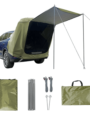Tienda de campaña trasera para coche, para exteriores, para camping, picnic, con toldo, a prueba de sol y lluvia