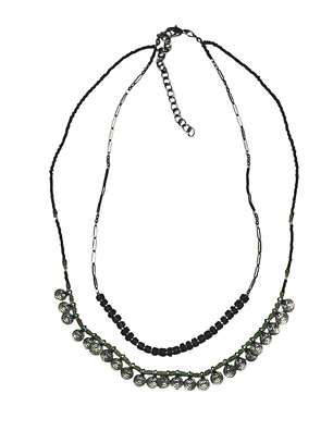 Collar Étnico Cerámica y Mix de Metales