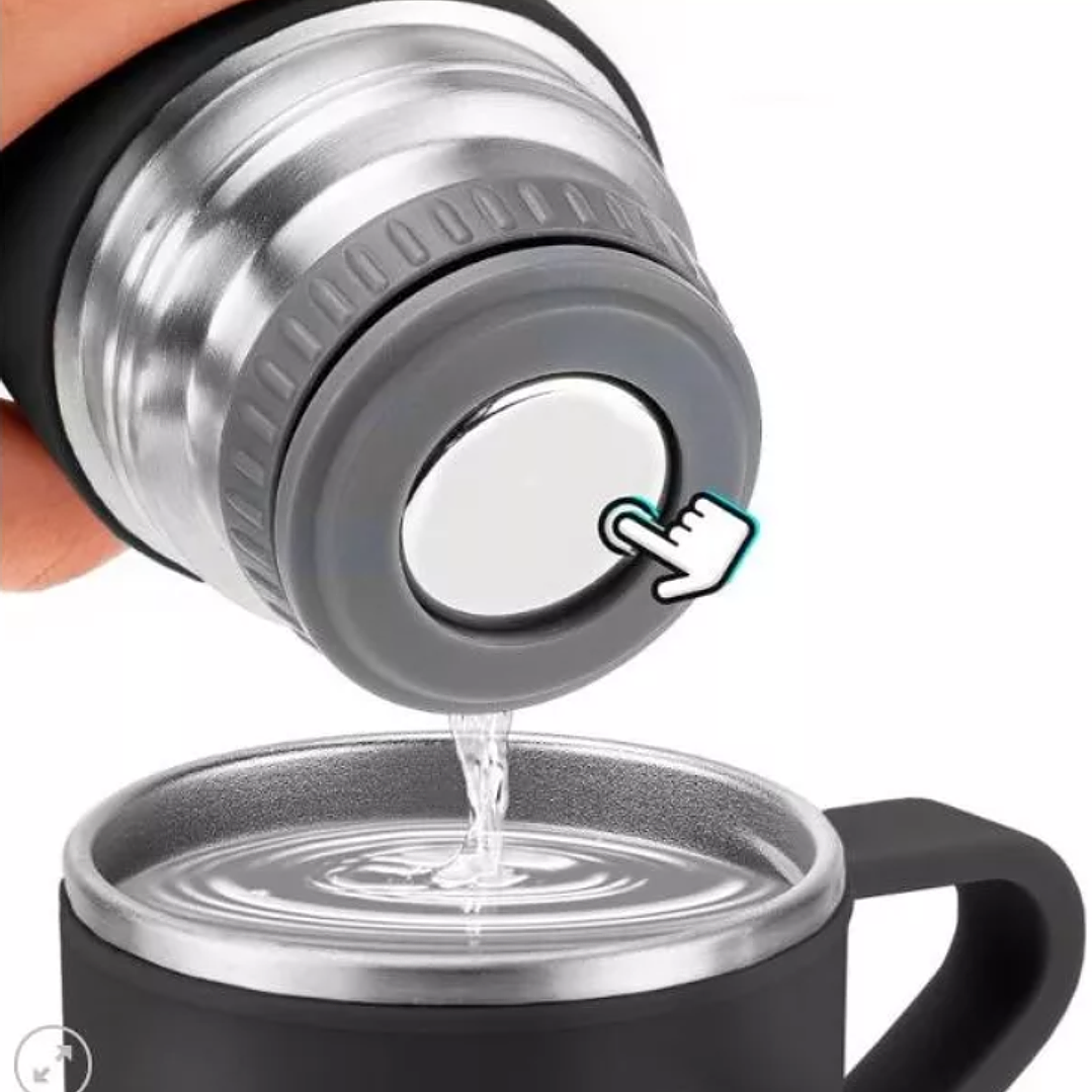 Set Termo 500ml + 3 Tazas De Acero 5