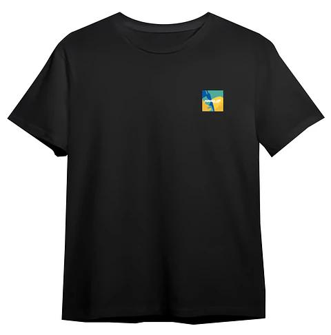 T-shirt estampada logo frente e verso