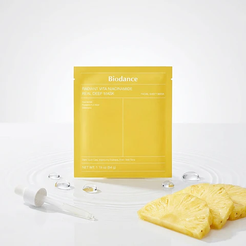 Biodance Niacinamida Mascarilla Iluminadora Coreana