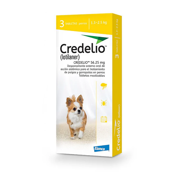 CREDELIO 1,3-2,5 KG X 3 COMPIMIDOS                         