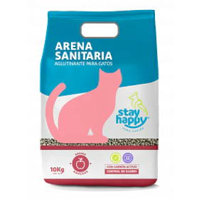ARENA STAY HAPPY AGLUTINANTE 10 KG MANZANA              